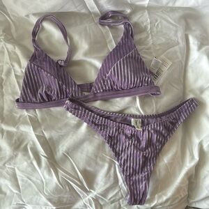 NWT Dippin Daisy’s Purple Bikini Set